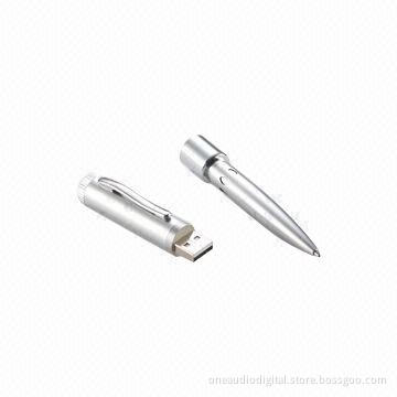 Digital USB Voice Pens, Hidden Button Design
